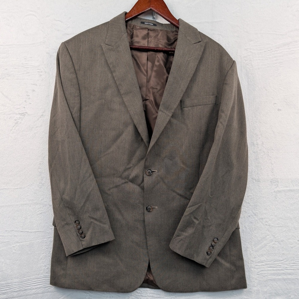 VTG Claiborne Jacket Blazer Men's 44R Brown Business Casual Dark Academia 90s